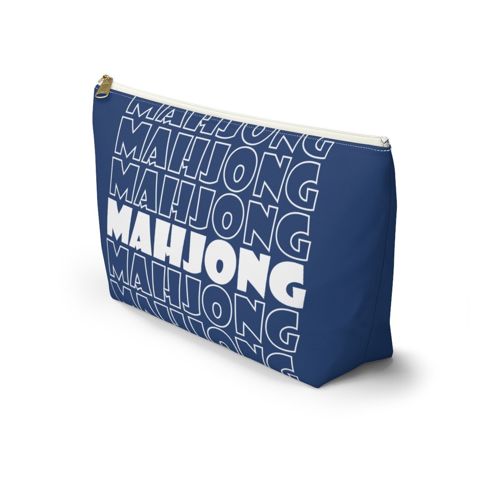 Blue Mahjong Pouch
