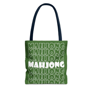 Green Mahjong Tote Bag
