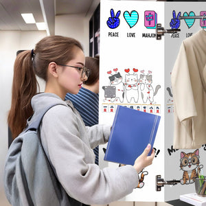 School Locker Magnetic Wallpaper 2 pcs