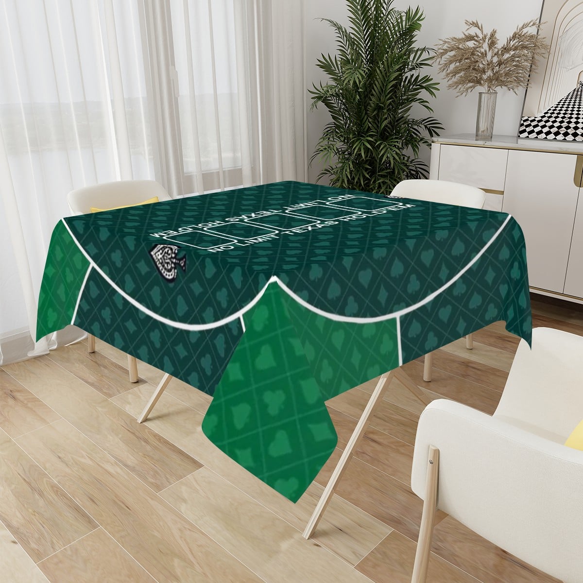Green Gameplay Tablecloth | Classic Game Table Design
