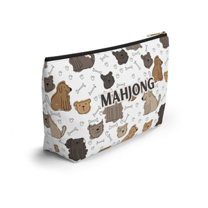 Playful Mahjong Pouch for Puppy Dog Lovers