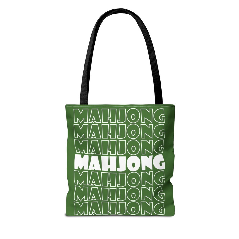 Green Mahjong Tote Bag