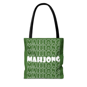 Green Mahjong Tote Bag