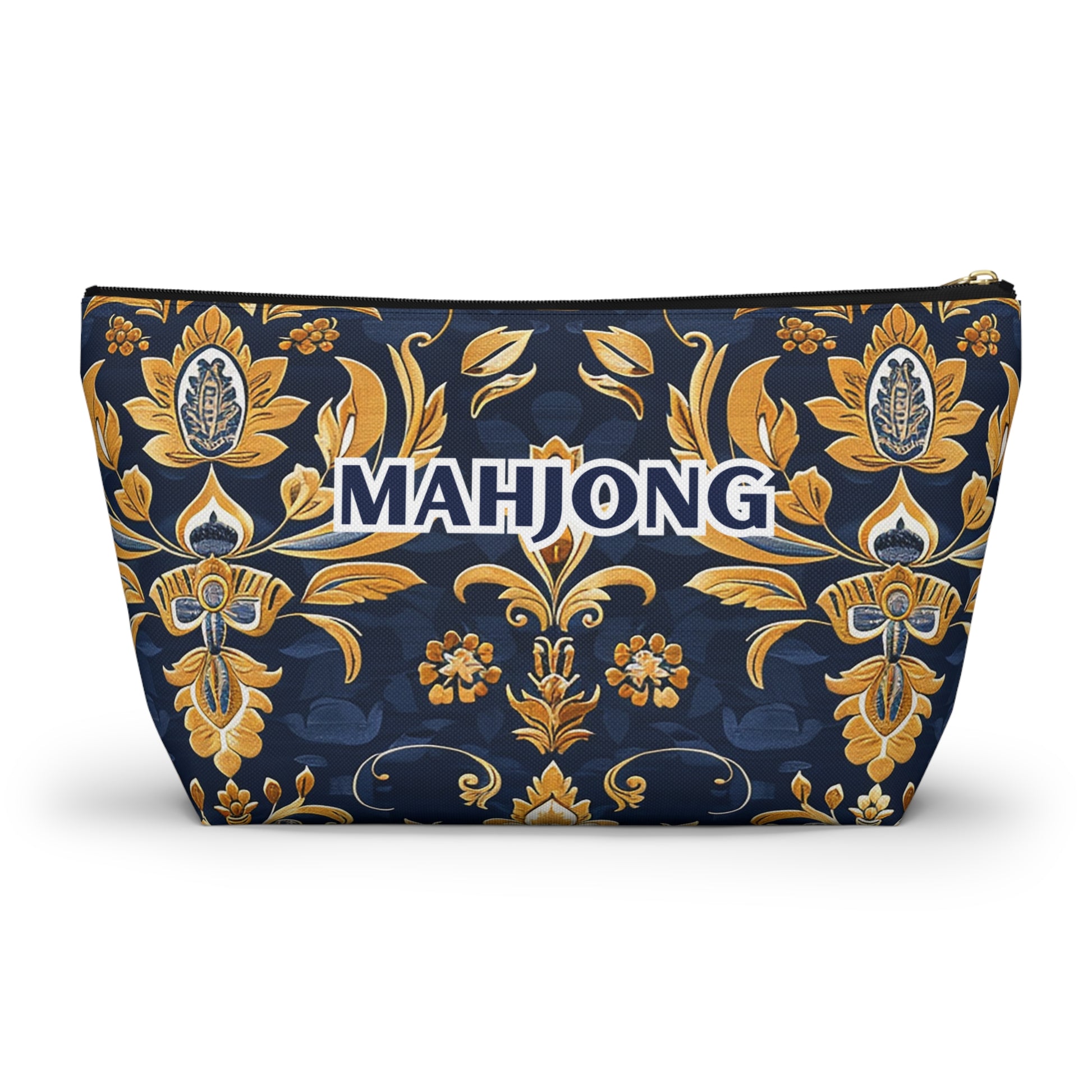 Blue Kaleidoscopic Mahjong Pouch