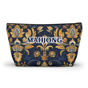 Blue Kaleidoscopic Mahjong Pouch