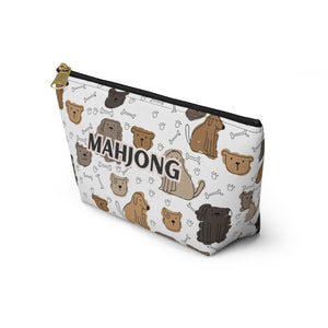 Playful Mahjong Pouch for Puppy Dog Lovers