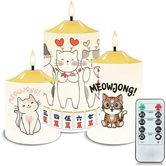 Flameless Candles Lamp Set of 3