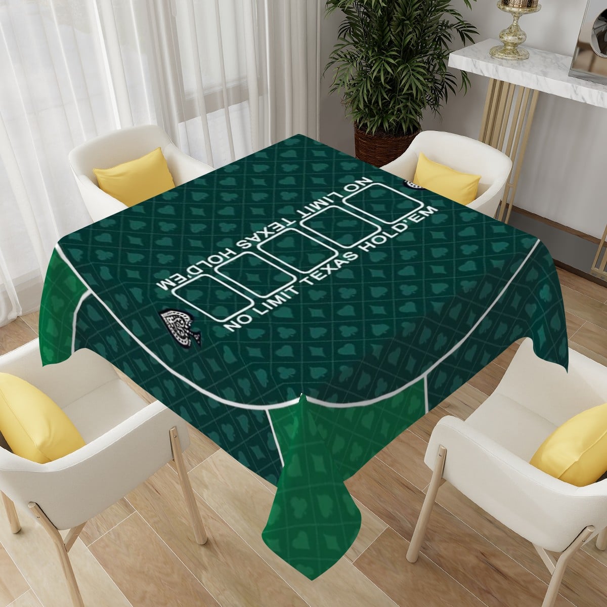 Green Gameplay Tablecloth | Classic Game Table Design