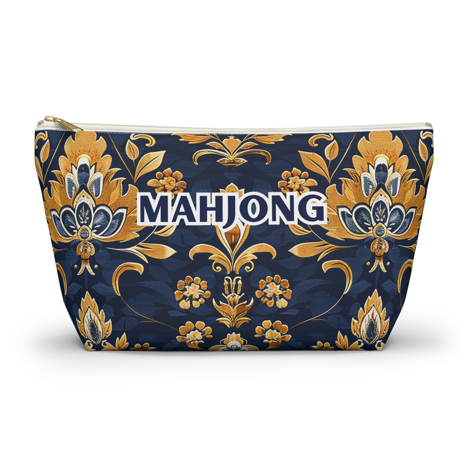 Blue Kaleidoscopic Mahjong Pouch