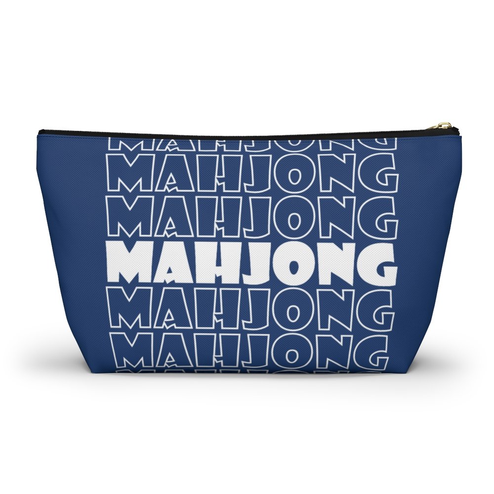 Blue Mahjong Pouch