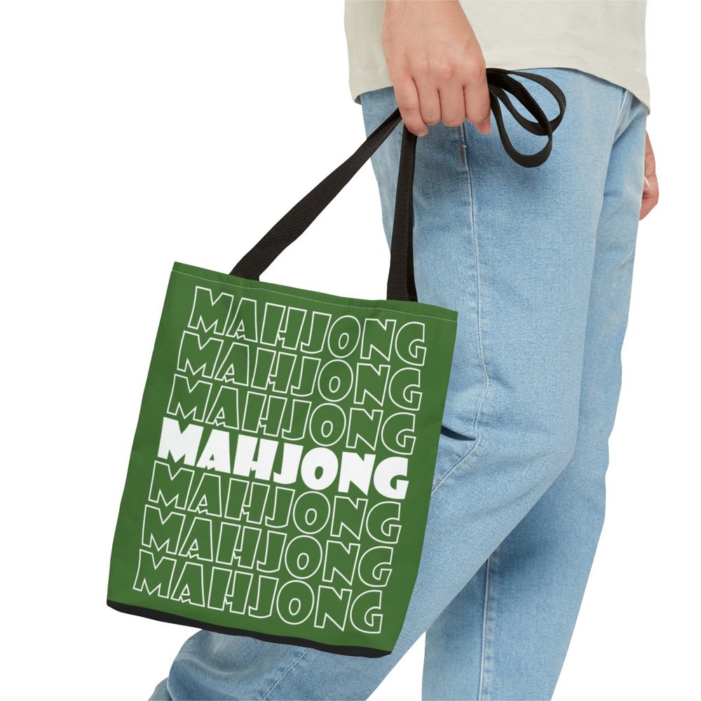 Green Mahjong Tote Bag