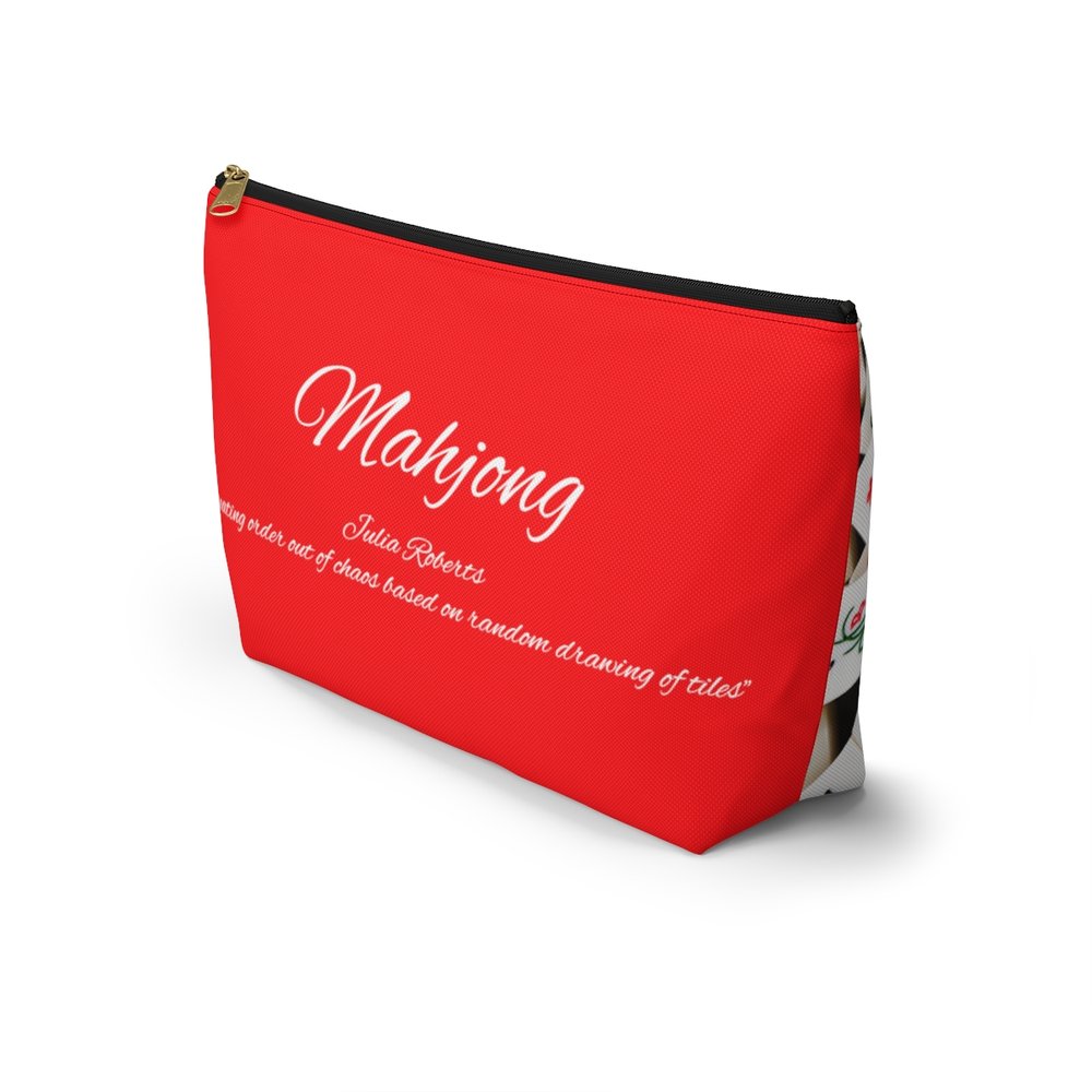 Bright Red Mahjong Pouch