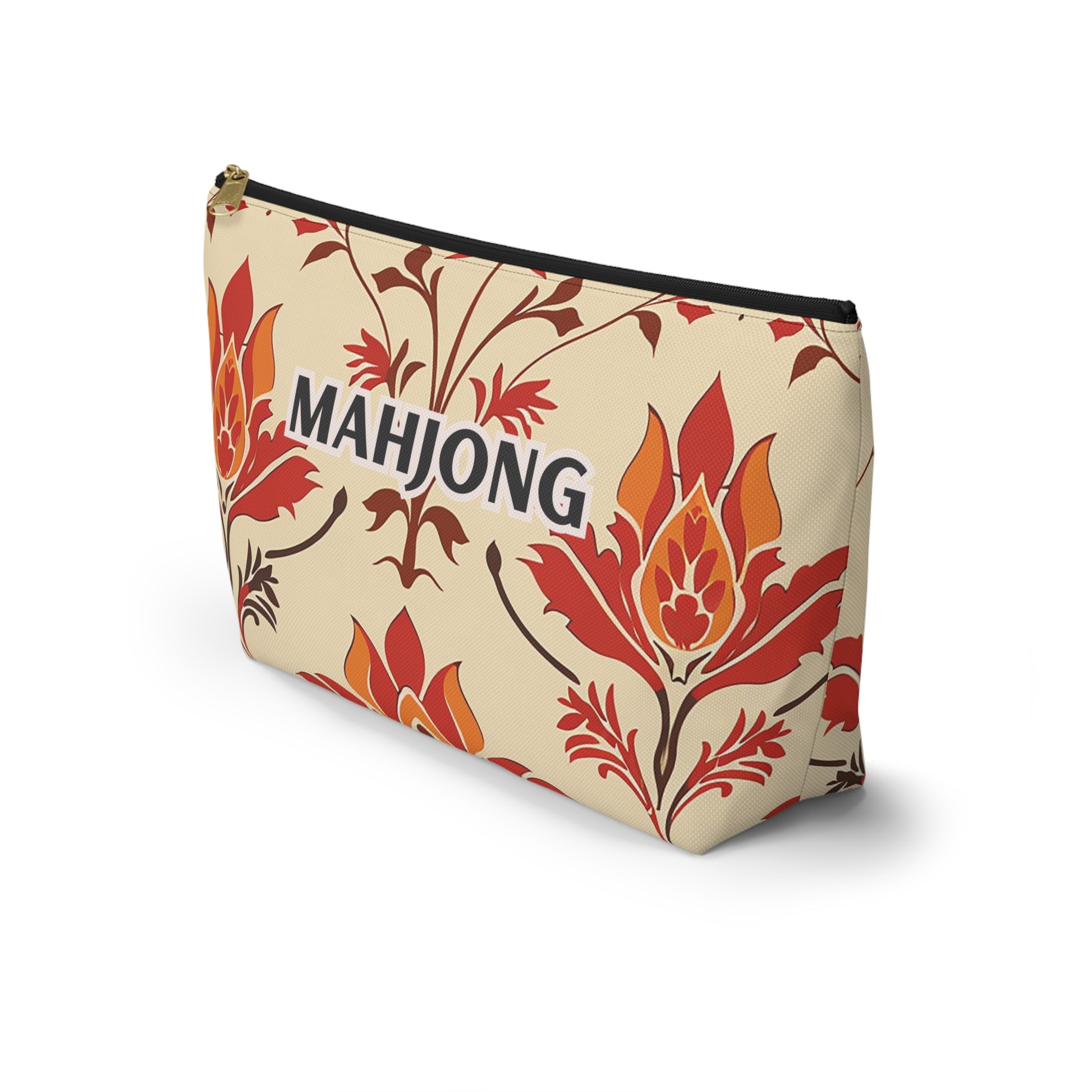 Zesty Blossoms Mahjong Pouch
