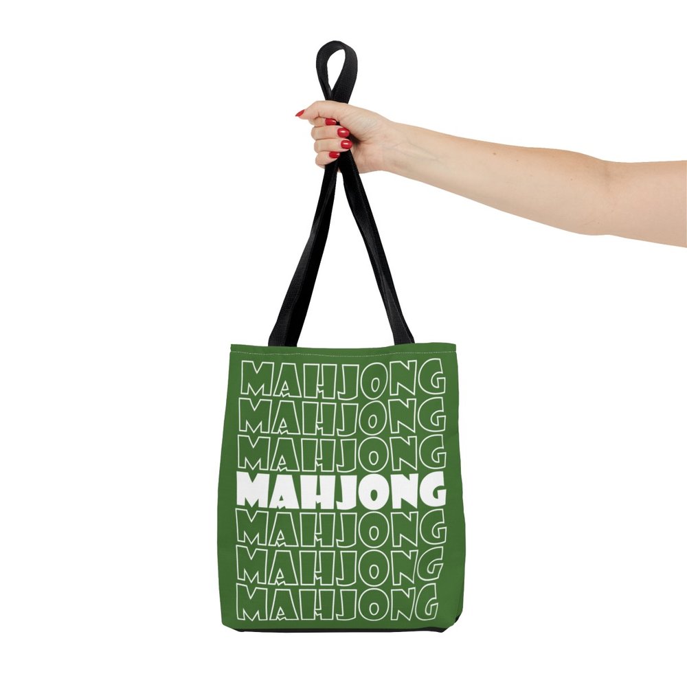 Green Mahjong Tote Bag