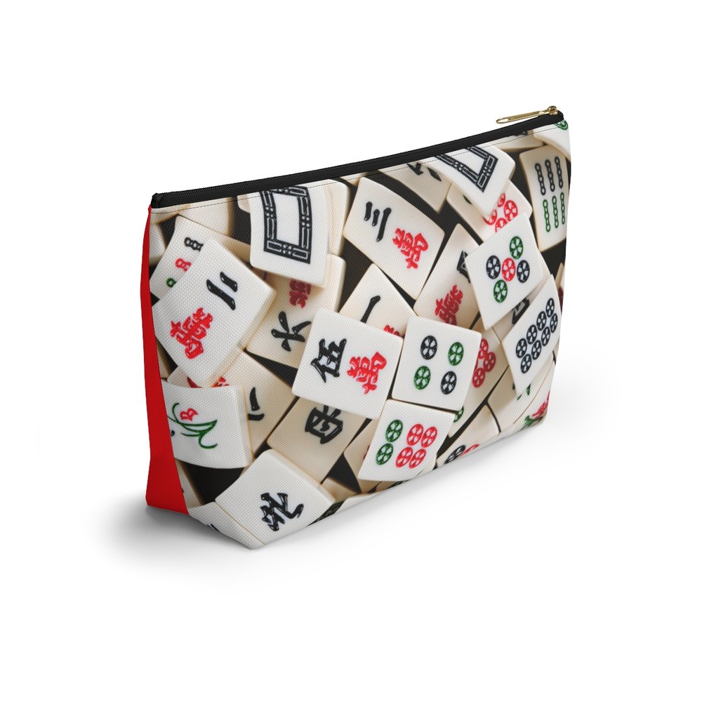 Bright Red Mahjong Pouch