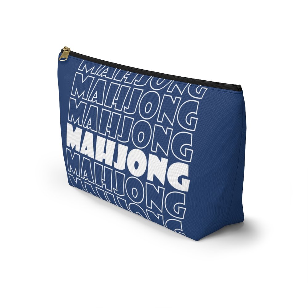 Blue Mahjong Pouch