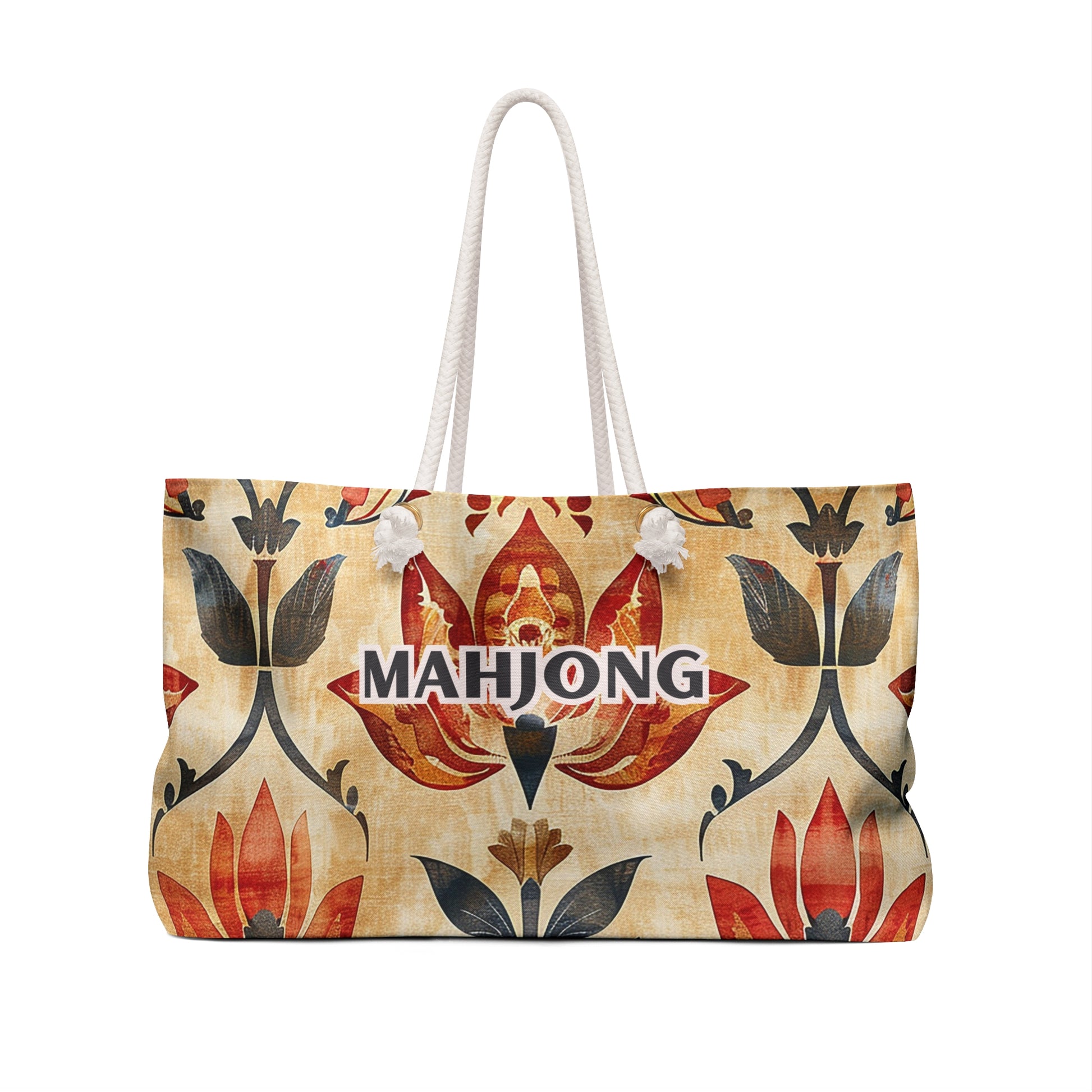 The Awesome Autumn Mahjong Tote Bag
