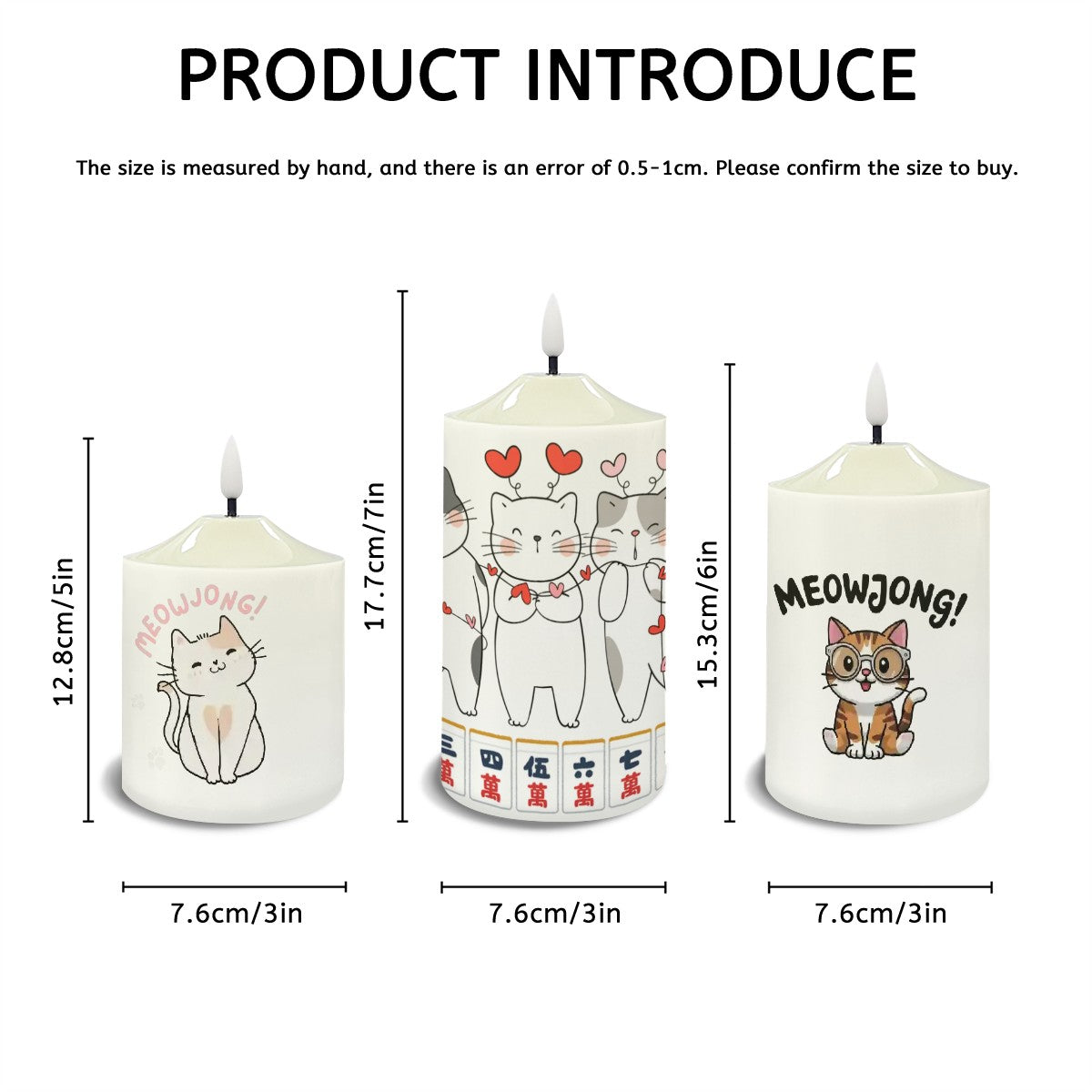 Flameless Candles Lamp Set of 3