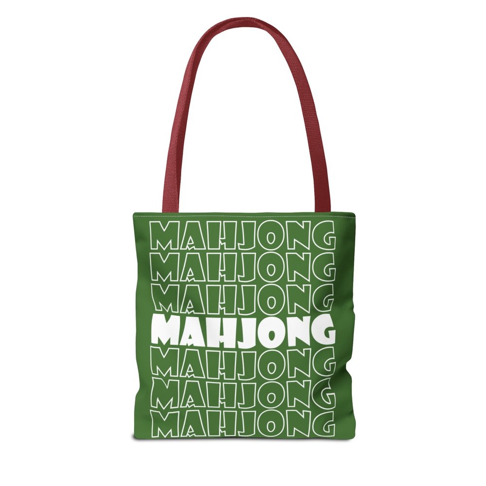 Green Mahjong Tote Bag