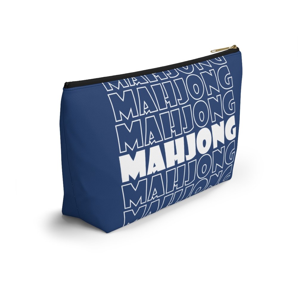 Blue Mahjong Pouch
