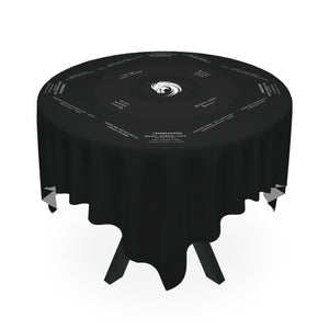 Black on Black Mahjong Game Tablecloth-easy-to-follow mah-jong tablecloth