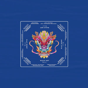 Dark Blue Dragon Mahjong Tablecloth - Vibrant and Colorful Design for Mahjong Enthusiasts