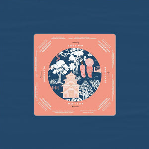 Elegant Navy and Pink Floral Mahjong Tablecloth - Perfect for Mahjong Enthusiasts, Teams, and Lovers