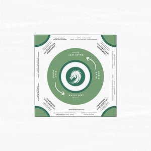 Elegant White and Green Mahjong Tablecloth - Perfect for Game Nights