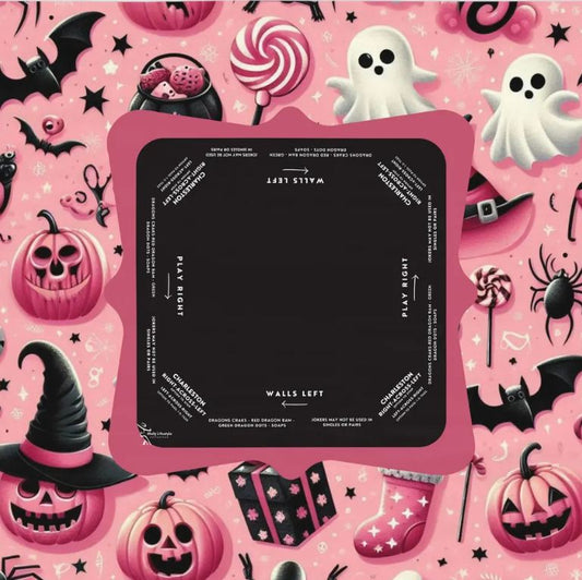 Halloween Mahjong Instructional Tablecloth - Perfect for Events, Mahjong Games, and Halloween Parties