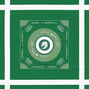 Handmade Green and White Mahjong Tablecloth - Perfect for Game Nights