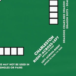 Personalized Mahjong Mat, Mahjong Rules and Instruction Tablecloth  Easy for Beginners  55.1 x 55.1 Size