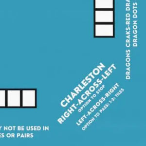 Mahjong Mat with Instructions - Mahjong Tablecloth Size 55 x 55, Mahjong with Rules, great for beginners learning how to play