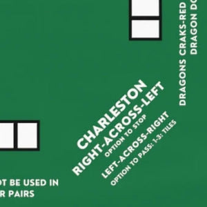 Mahjong Mat with Instructions - Mahjong Tablecloth Size 55 x 55, Mahjong with Rules, great for beginners learning how to play