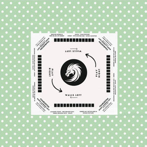 Light Green Polka Dots Mahjong Tablecloth - Fun and Stylish Game Night Essential