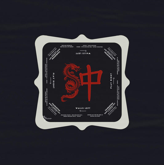 Premium Mahjong Tablecloth with Sleek Design and Instructions - Perfect for Mahjong Enthusiasts
