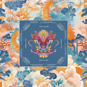 Vibrant Colorful Dragon Design Mahjong Tablecloth - Perfect for Mahjong Lovers & Teams