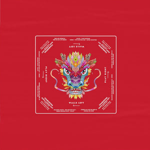 Vibrant Red Dragon Design Mahjong Tablecloth - Perfect for Mahjong Players and Enthusiasts