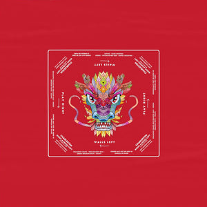 Vibrant Red Dragon Design Mahjong Tablecloth - Perfect for Mahjong Players and Enthusiasts