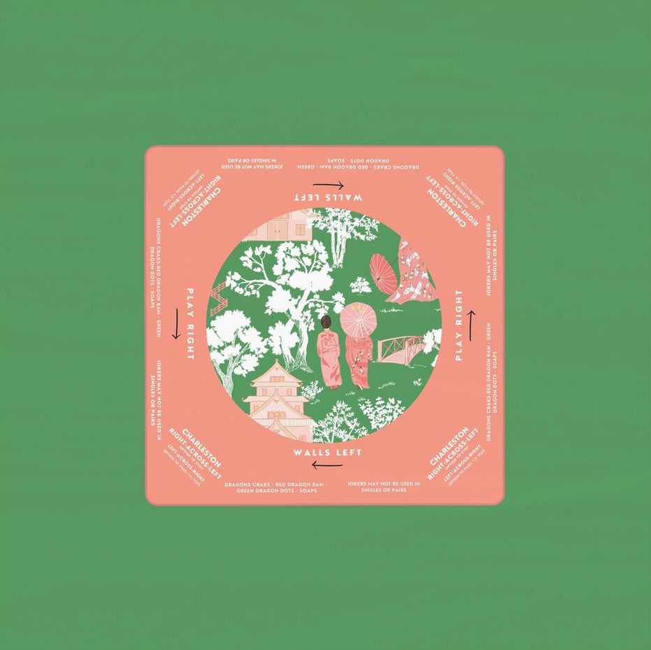 Watermelon Floral Mahjong Tablecloth - Perfect for Mahjong Players, Teams, and Enthusiasts