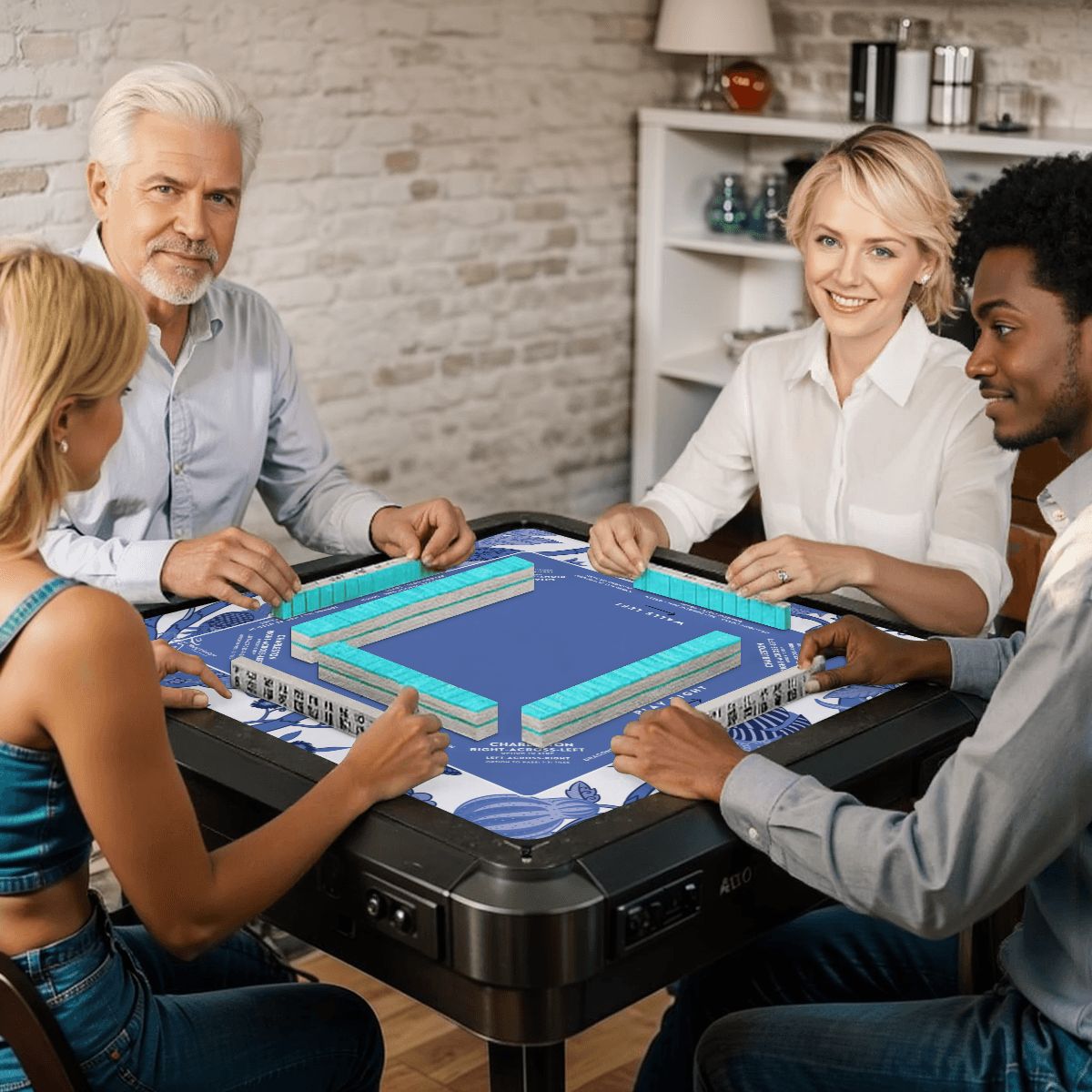 Blue Butterfly Mat 31.5x 31.5 - Smooth Surface for Great Game Night Experiences