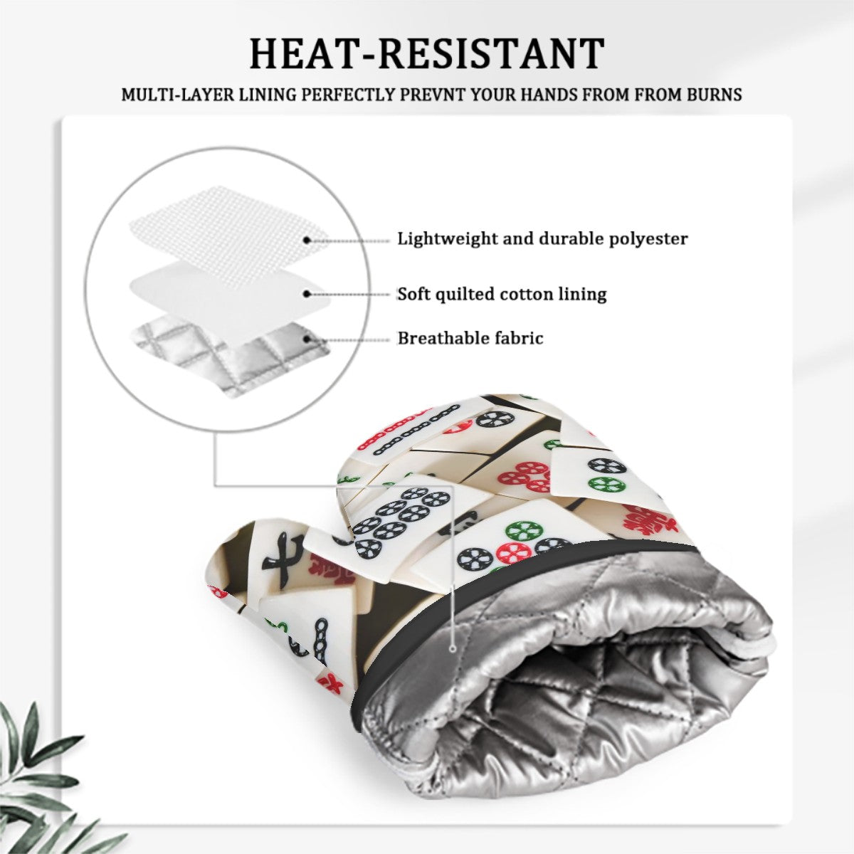 Silicone Oven Mitts Heat Resistant Set
