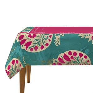 Pink & Green Mahjong Tablecloth