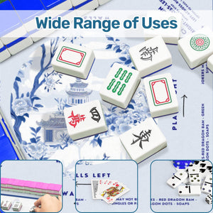 Blue Branch Design Mahjong Mat 30x30 - For Great Game Nights