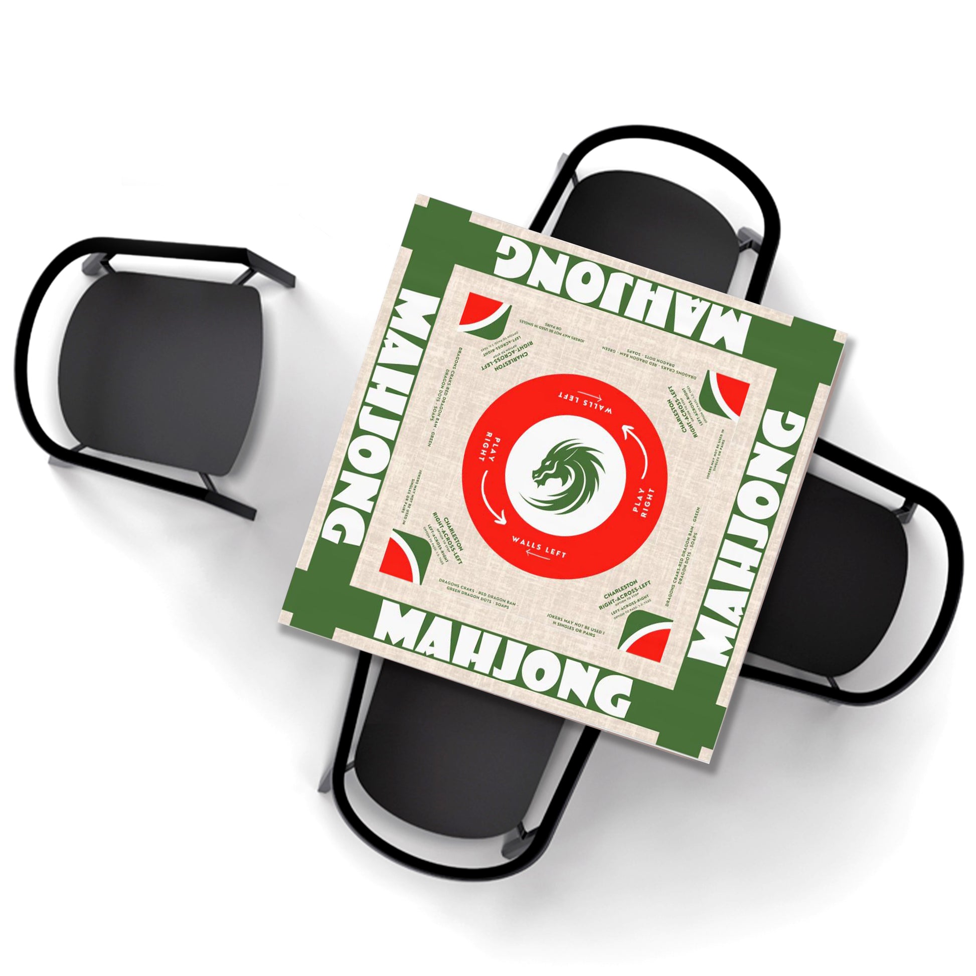 Elegant Mahjong Tablecloth - Perfect for Chinese and American Mahjong Players