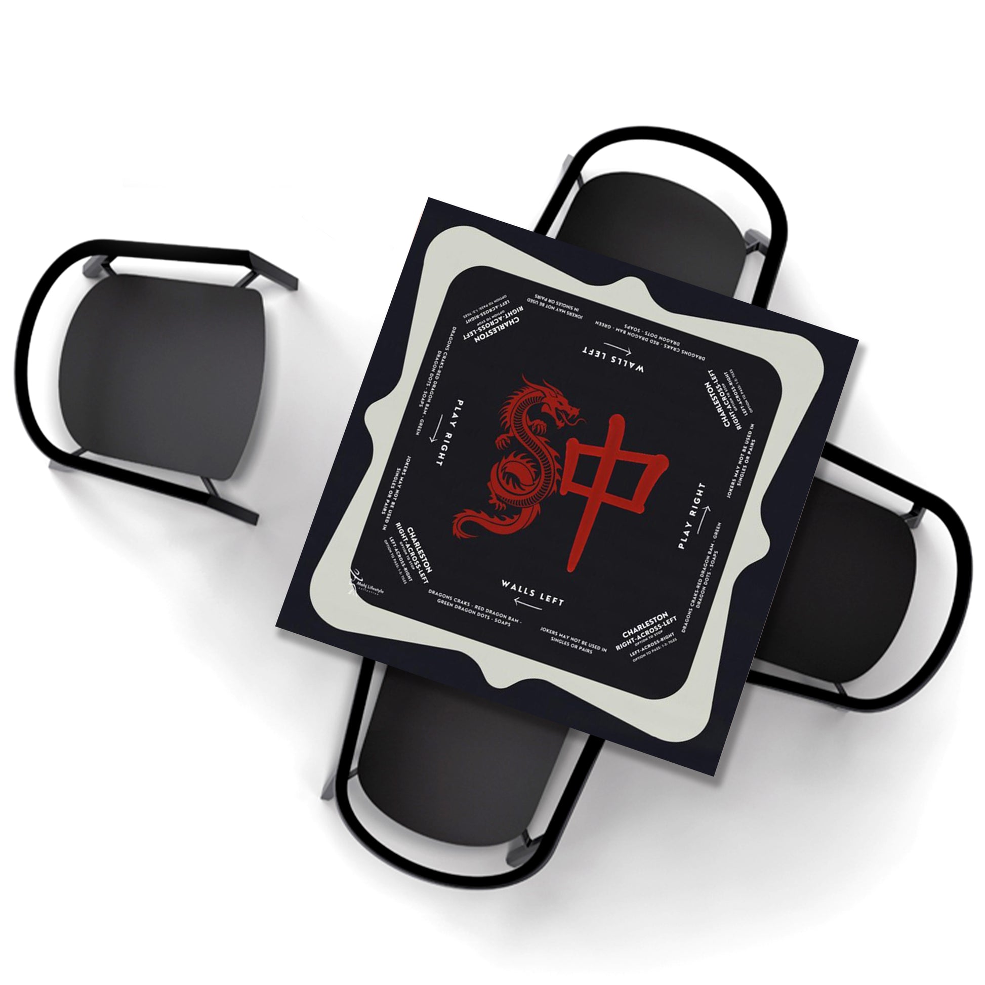 Premium Mahjong Tablecloth with Sleek Design and Instructions - Perfect for Mahjong Enthusiasts
