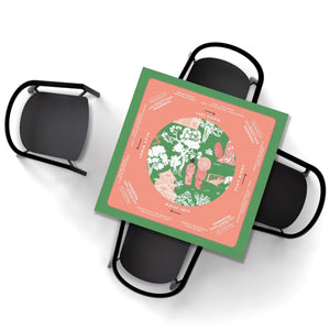 Watermelon Floral Mahjong Tablecloth - Perfect for Mahjong Players, Teams, and Enthusiasts