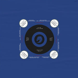 Blue with white circle- easy-to-follow mah-jong tablecloth