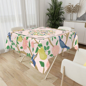 Blue Bird Mahjong Gameplay Tablecloth