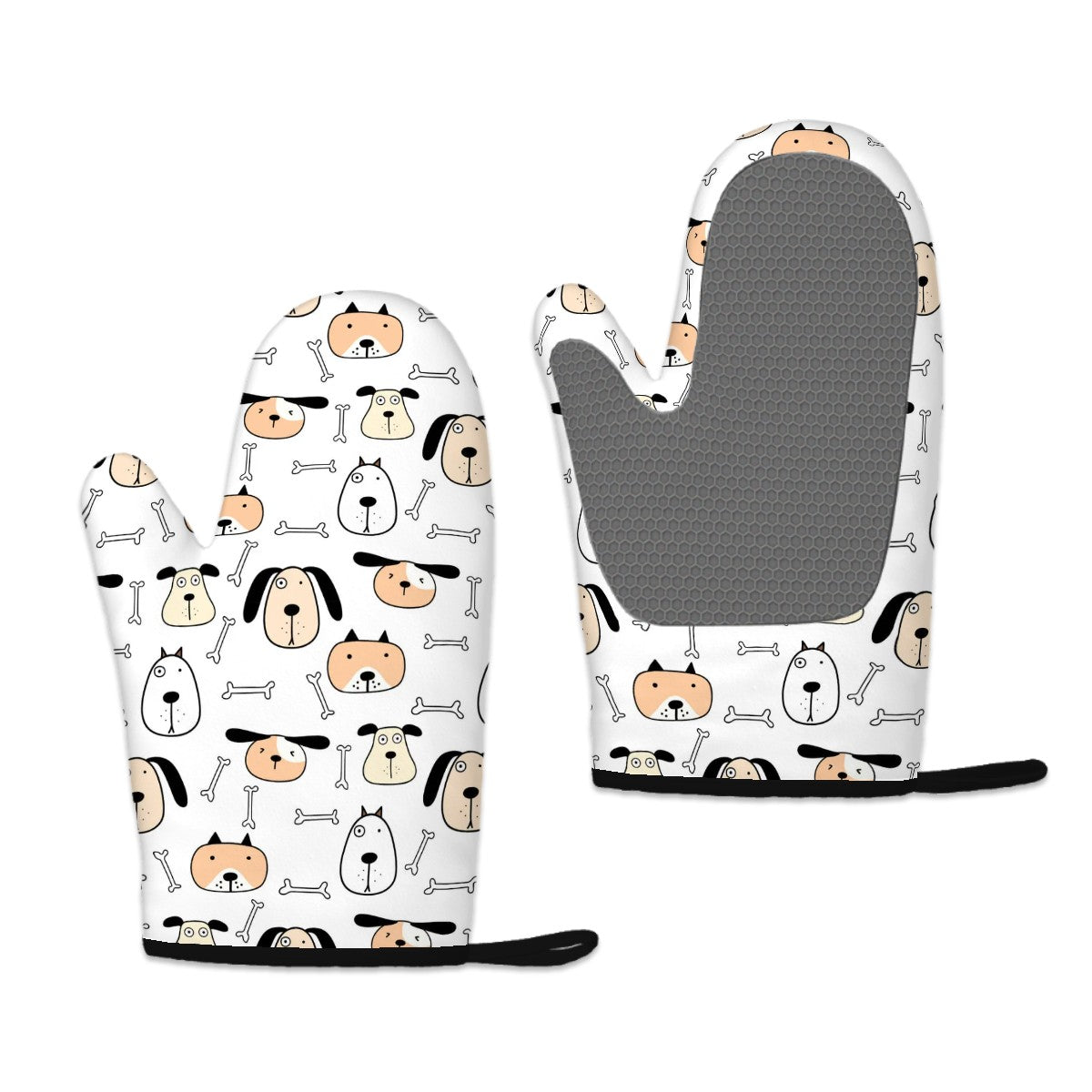 Silicone Oven Mitts Heat Resistant Set