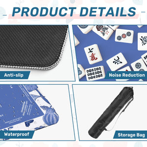 Blue Butterfly Mat 31.5x 31.5 - Smooth Surface for Great Game Night Experiences